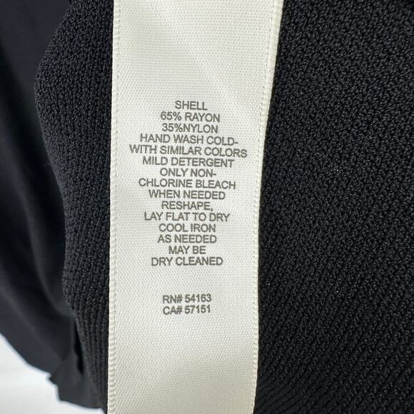 Eliza J Fit and Flare Knit Sweater New Modest Midi Dress in Black Womens XXL - Picture 6 of 13